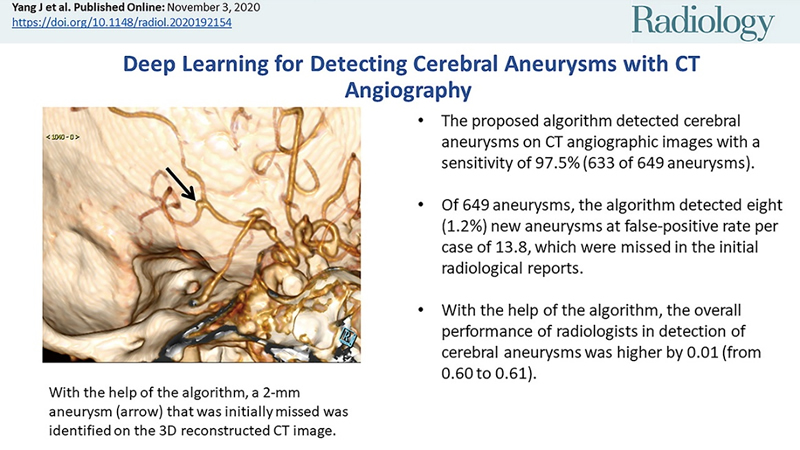 華為云聯(lián)合華中科大，推出AI輔助醫(yī)生檢測(cè)腦動(dòng)脈瘤算法