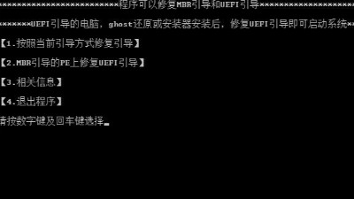 聯樂實業教你用Legacy模式和Uefi模式引導修復軟件
